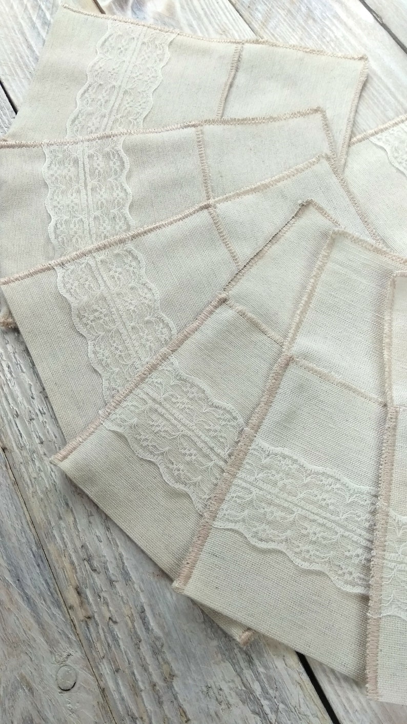 Silverware Holders With Lace, Set of 8, 16, 24, 50 Pieces, Wedding