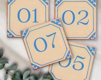 Decorative Stone Numbers- set of 10