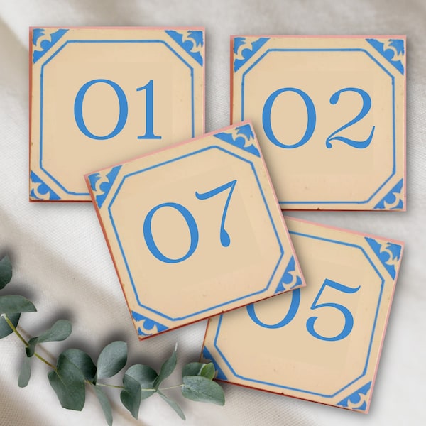 Decorative Stone Numbers- set of 10