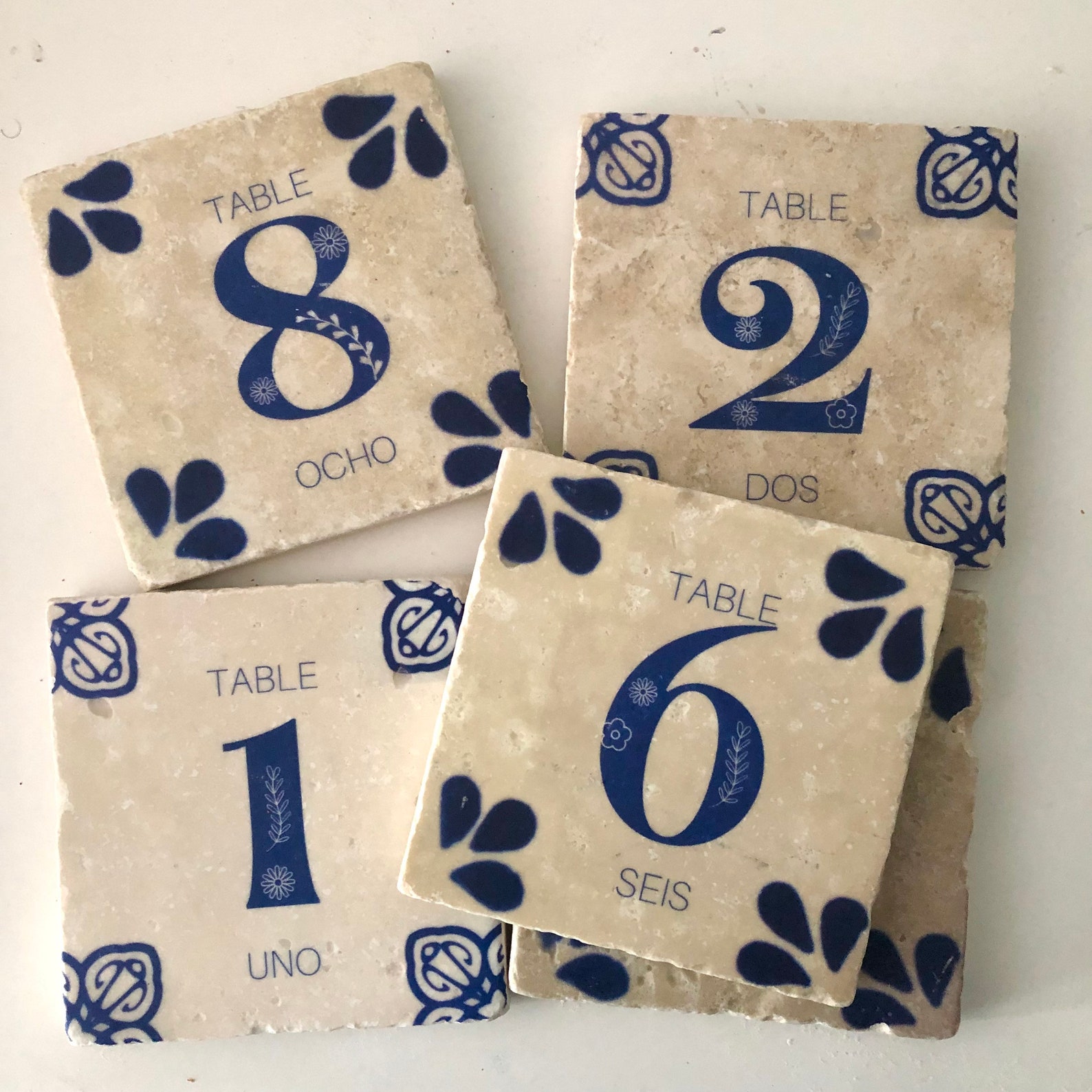 Lupita Stone Table Numbers- Set of 10 - Etsy