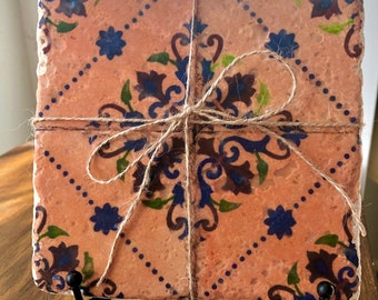 Toledo Spanish Stone Trivet- 6x6