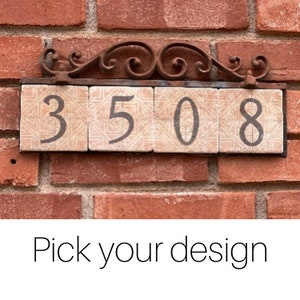 House Number Tiles