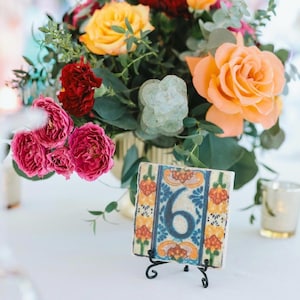 Talavera Stone Table Numbers- set of 10