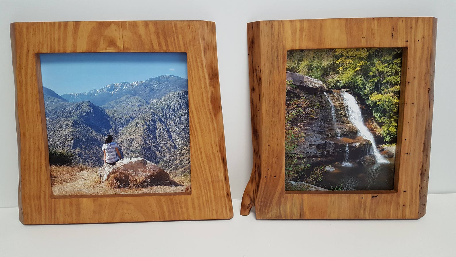 Live Edge Picture Frame 10 x 10 Acabado caramelo Etsy