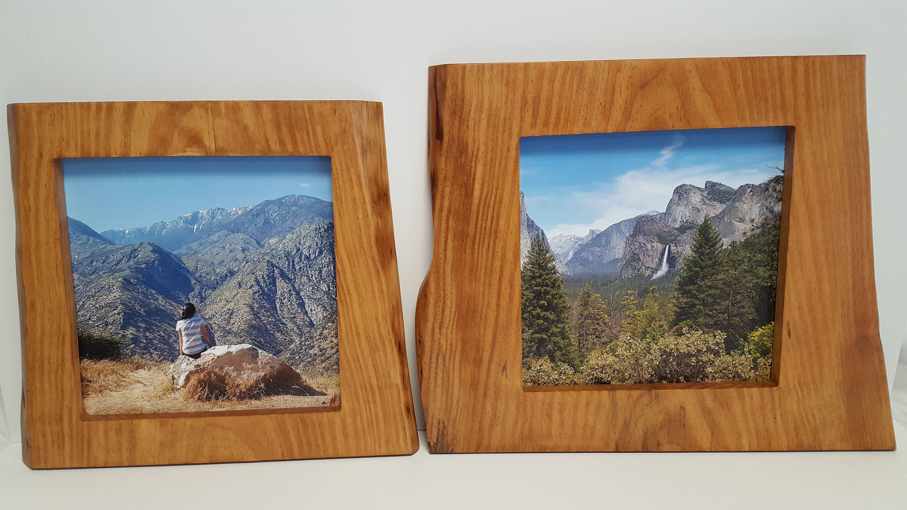Live Edge Picture Frame 10 x 10 Acabado caramelo Etsy