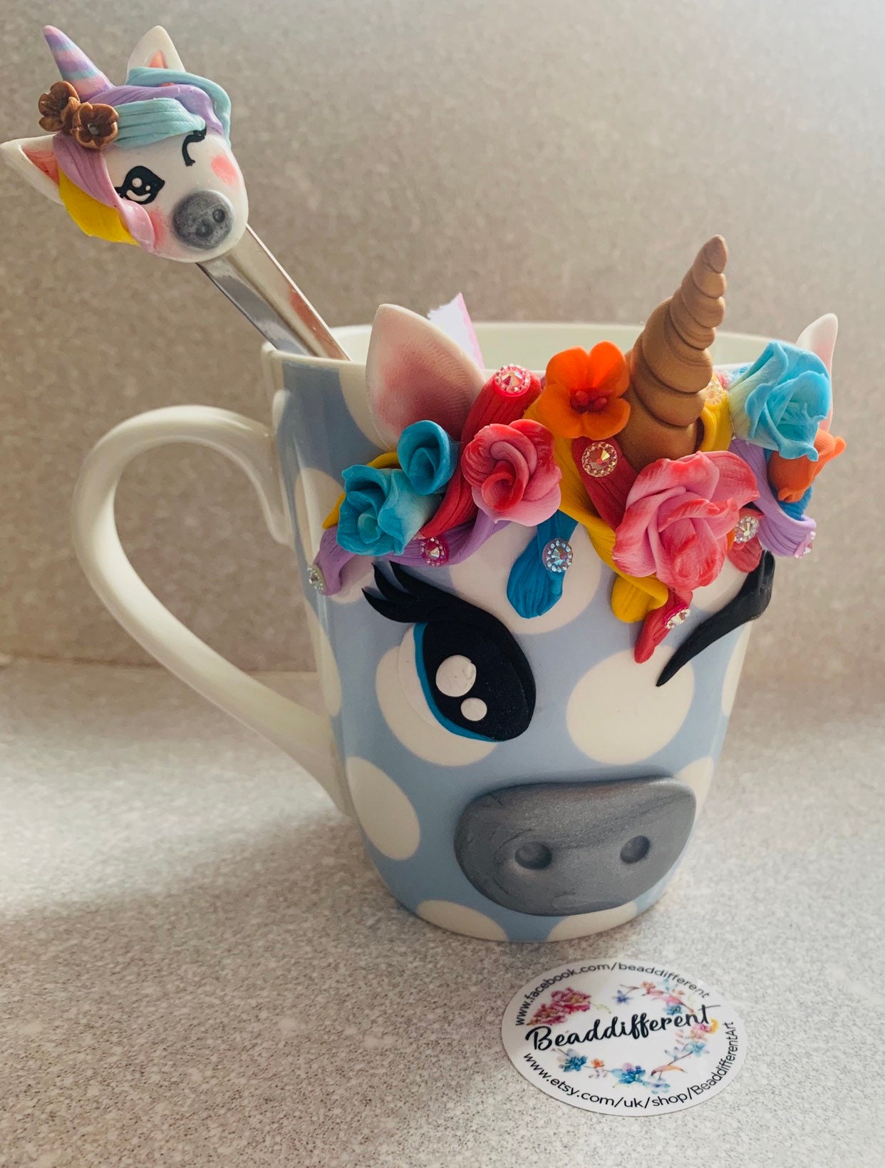 Coffee mugs polymer clay tea cups. Handmade drink mugs Etsy