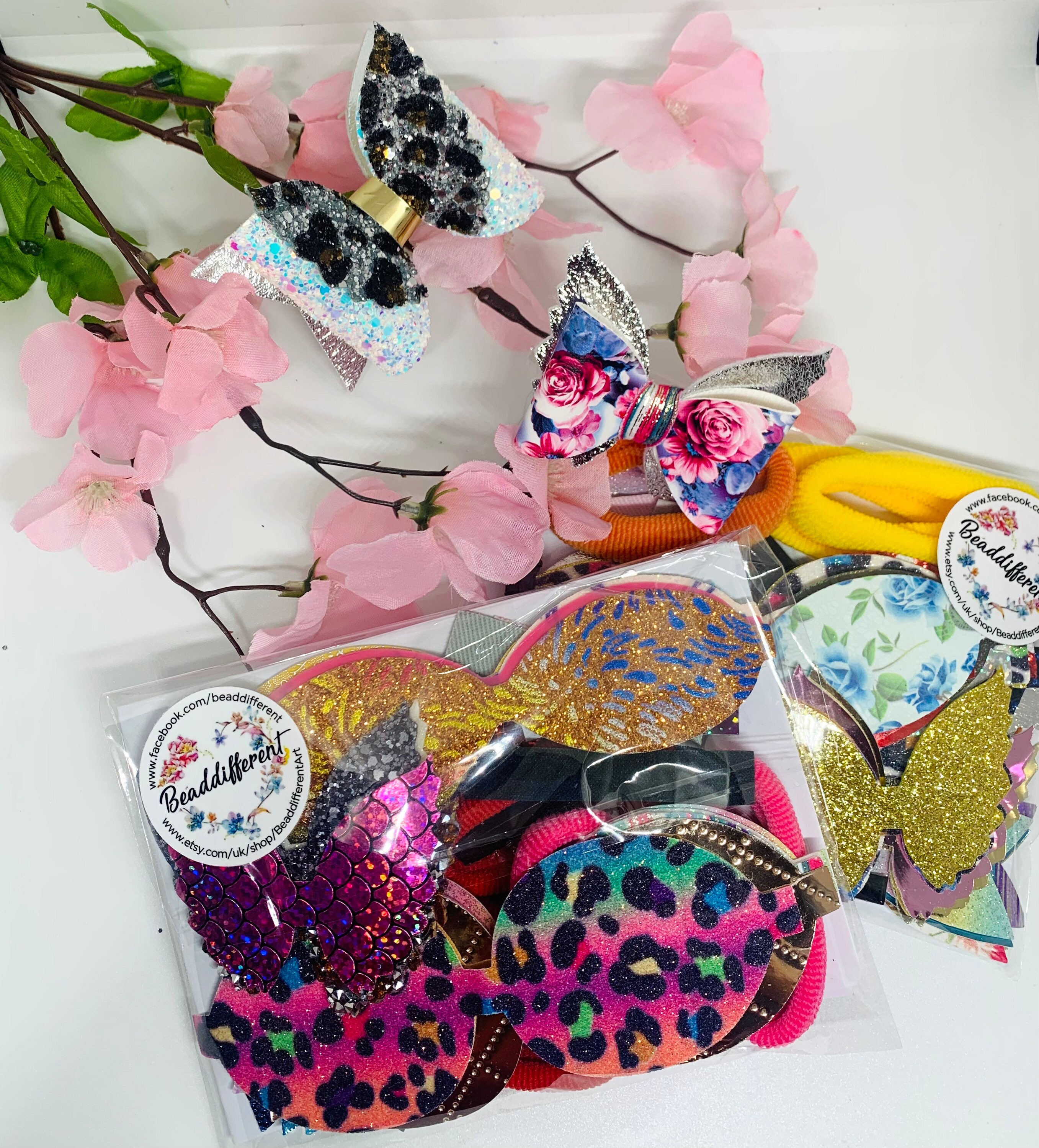 Hair Bow Kits Make Your Own Bows Etsy UK