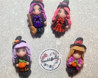 Polymer clay dolls, flatback