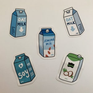 Vegan/Plant Milk Stickers