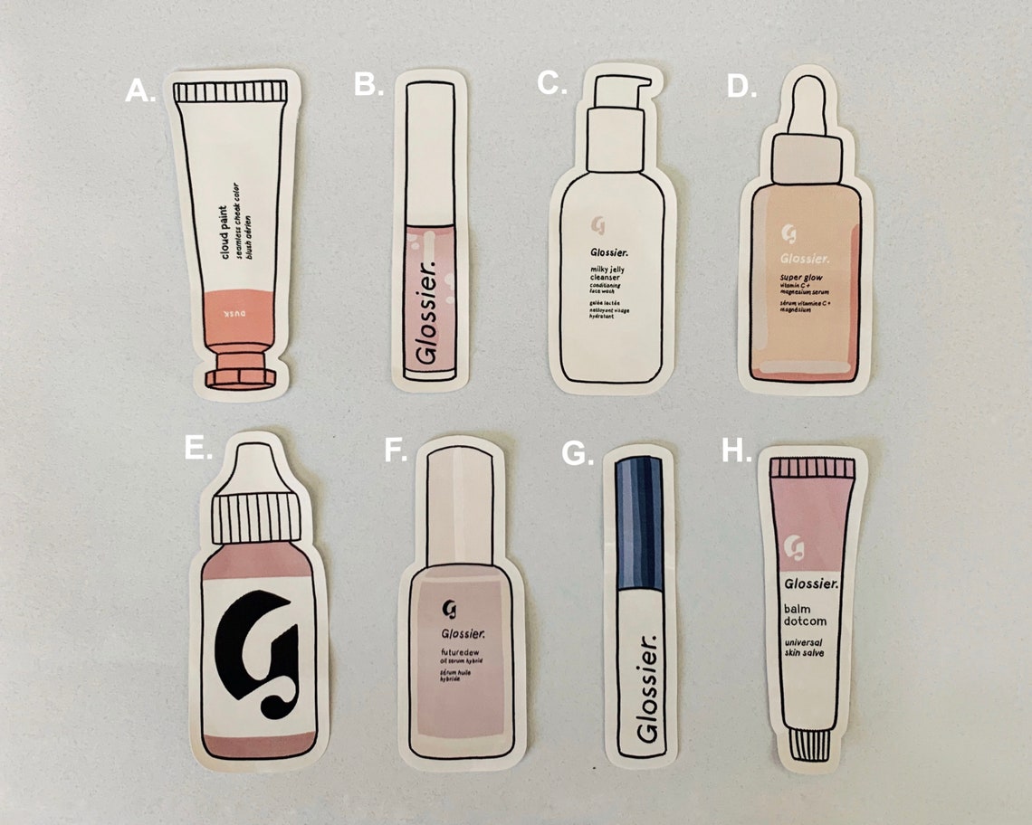 Glossier Stickers Etsy