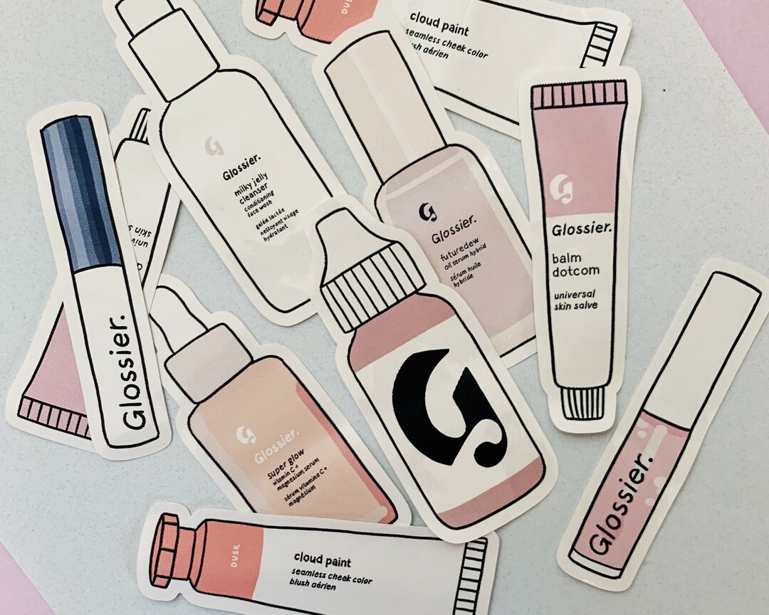 I got a reusable sticker book to store my glossier stickers