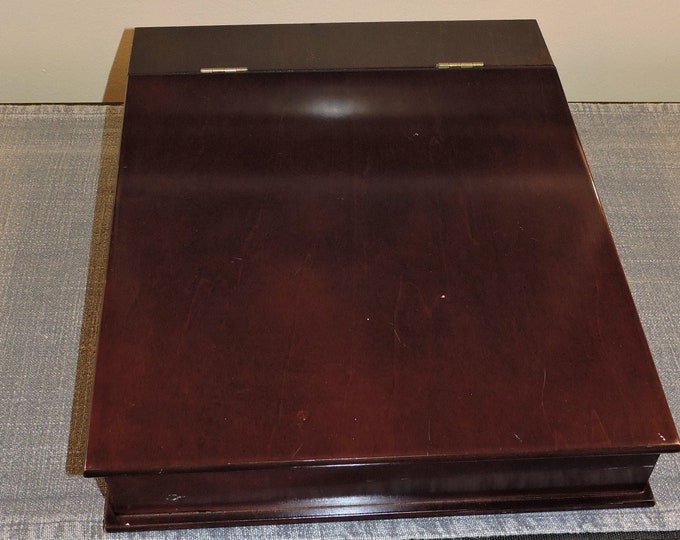 The Bombay Company Wooden Lap Desk Stationary Writing Box Vintage Etsy