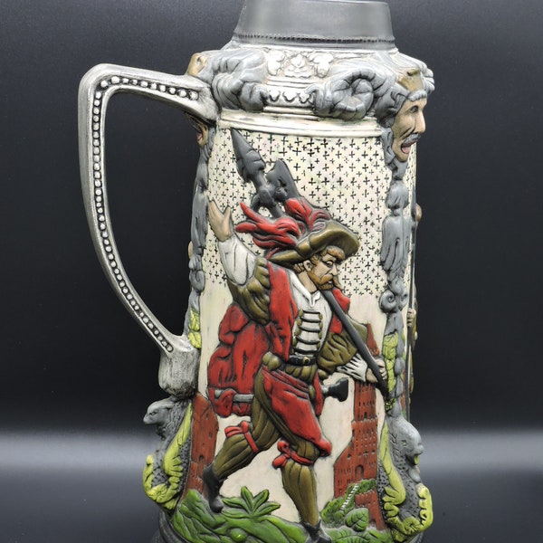 Ceramic Beer Stein Etsy