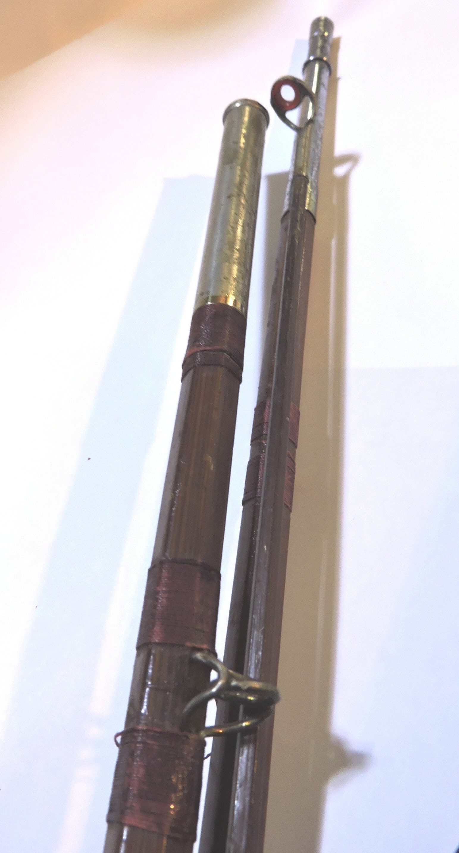 Pre 1933 Horrocks Ibbotson & Co. Utica N.Y. flash Hexagon Bamboo 3-piece  148 Bait Rod Casting Fly Fishing Rod 