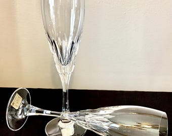 Set of 2-Mikasa West Germany Toselli Champagne Flutes