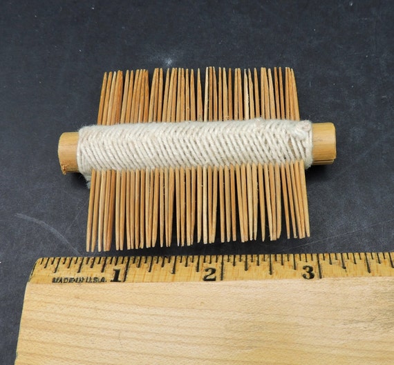 Vintage Bamboo Double Sided Nepalese Comb Antique… - image 2