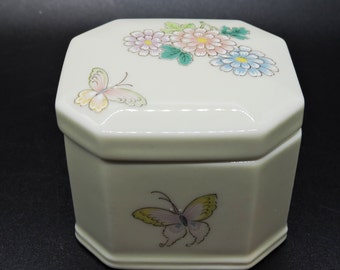 Vintage Cho Cho San Francisco Takahashi Japanese Porcelain Trinket Box