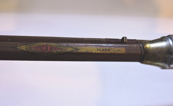 Pre 1933 Horrocks Ibbotson & Co. Utica N.Y. flash Hexagon Bamboo 3-piece  148 Bait Rod Casting Fly Fishing Rod 