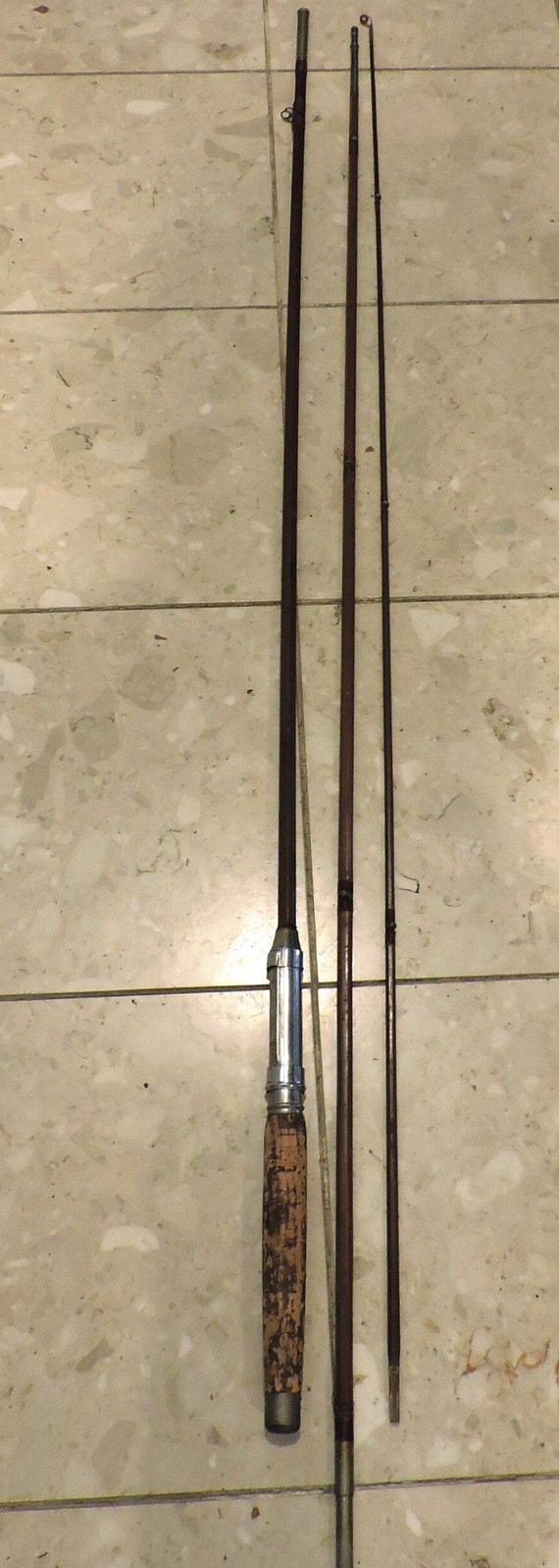 TWO-PIECE BAMBOO SPINNING Rod by Horrocks-Ibbotson for parts