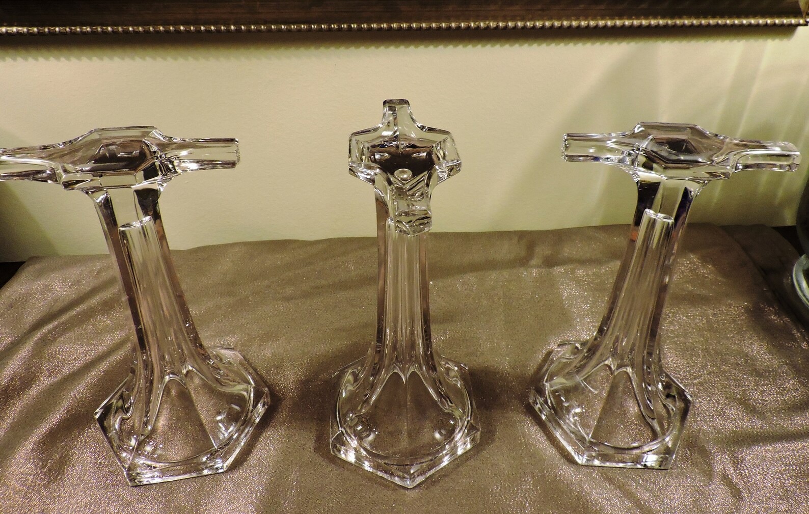 RARE Antique Art Deco Glass Risers Pillar Shelf Supports | Etsy