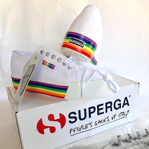 Superga rainbow platform 2025