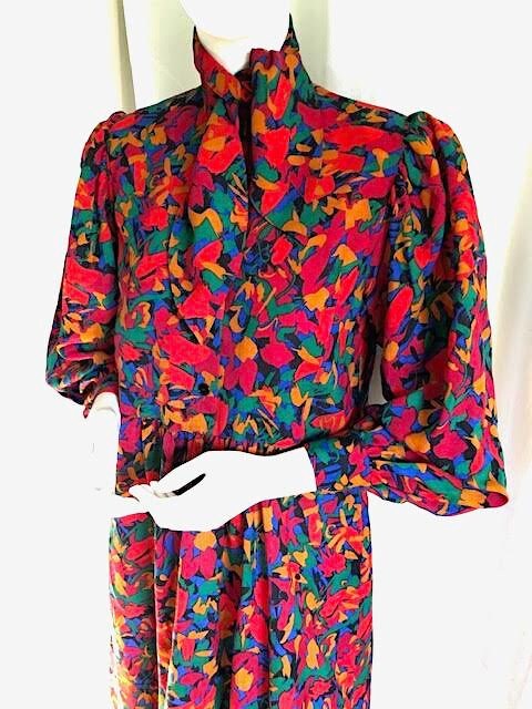 1980s YVES Saint LAURENT Dress 70s YSL Bohemian Shirtdress | Etsy