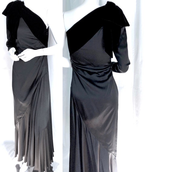 LANVIN COUTURE Evening Dress, 70s Bohemian Gown, … - image 9