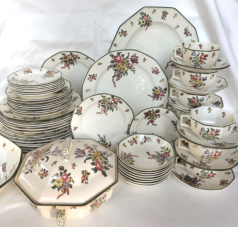 Antique ROYAL DOULTON Plates 1920s Edwardian British Etsy