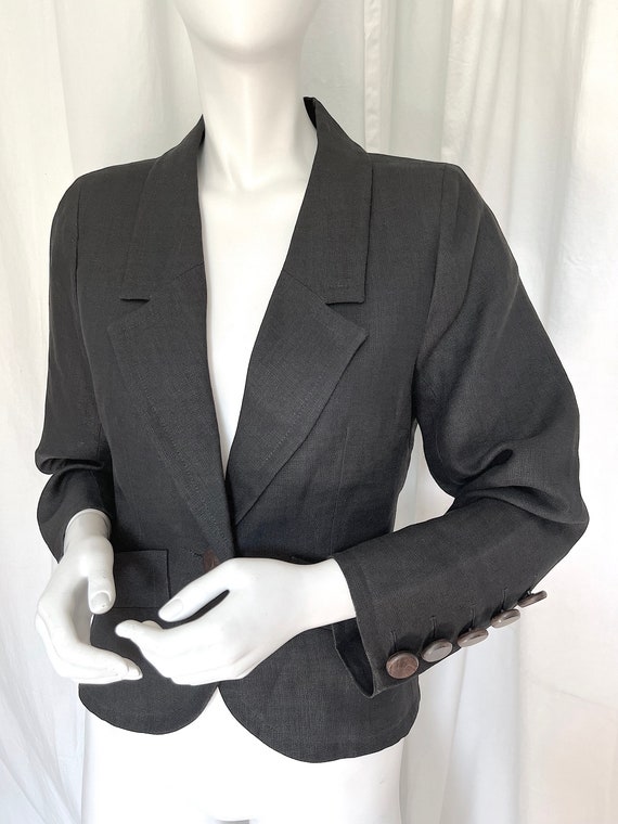 Vintage Yanagi Paris Linen Blazer (Size S)