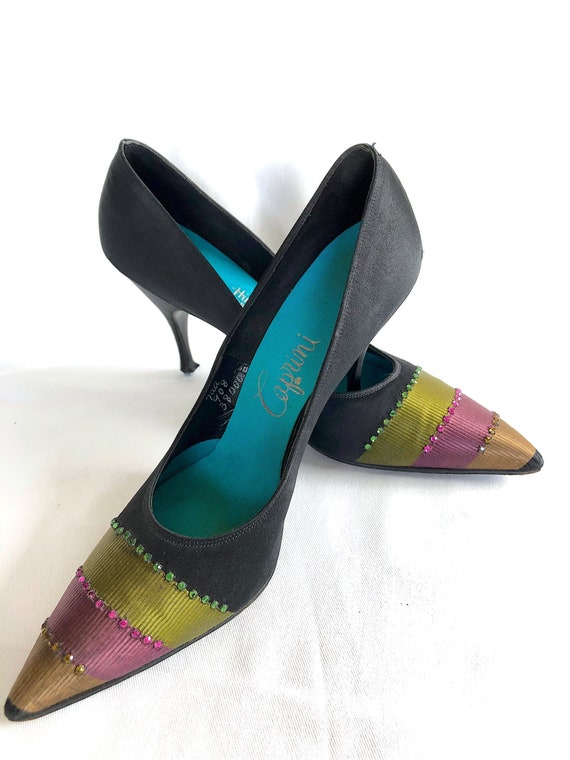 1960s DIOR New Look, Vintage Satin Stilettos, CAPR