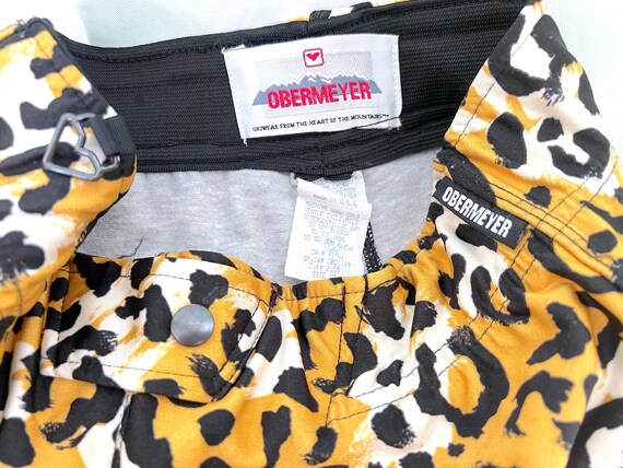 LEOPARD PRINT Stretch Pants, 90s OBERMEYER Ski Pa… - image 5