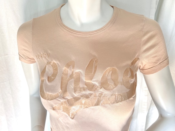 Vintage Chloé T-Shirt, See by Chloé, Y2K Baby Tee… - image 2