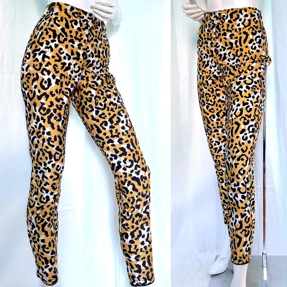LEOPARD PRINT Stretch Pants, 90s OBERMEYER Ski Pa… - image 2