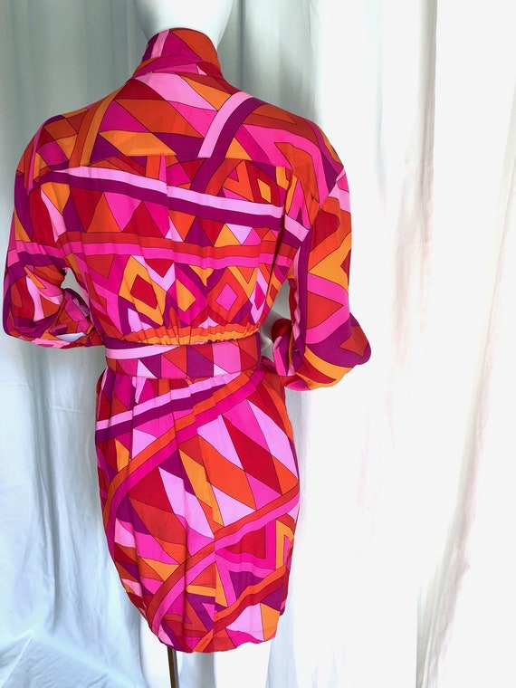 90s GIANNI VERSACE Dress, GENNY Dress, Pink Color… - image 3