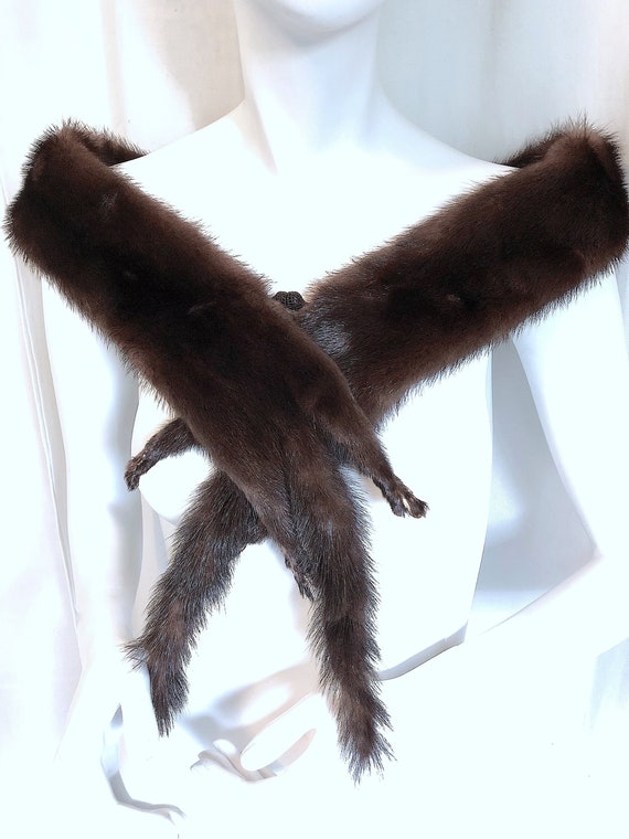 Mob Wife Fur Stole, 1960s Dior New Look, MOTHERS … - image 1