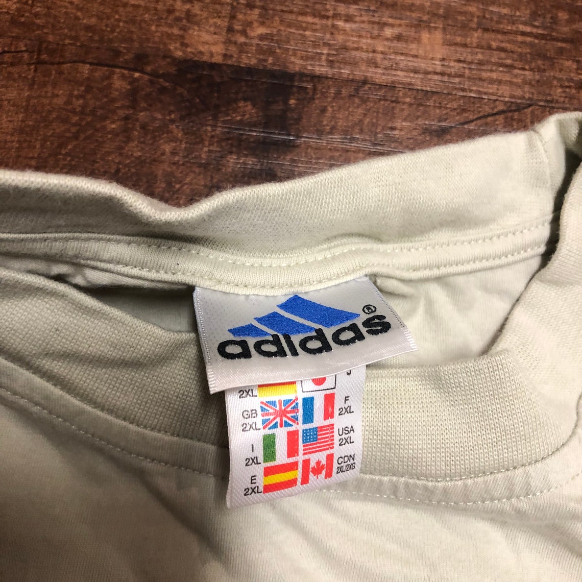 2000s brown Adidas box logo shirt | Etsy