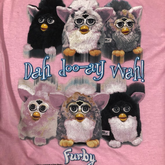 Vintage 90s pink Furby pajama Shirt