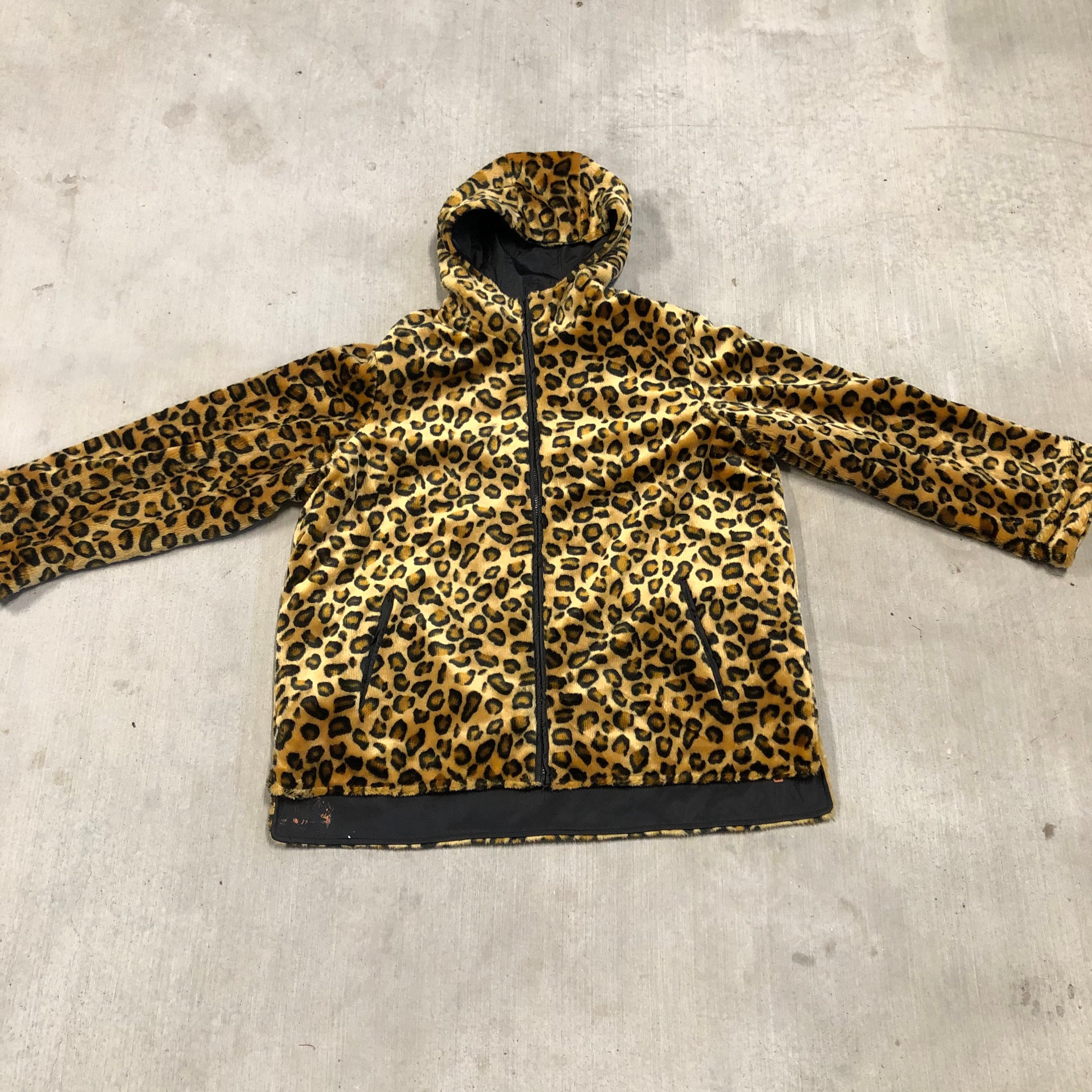 Cheetah print reversible coat jacket | Etsy