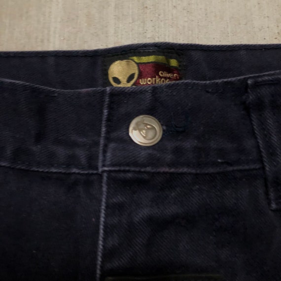Vintage Dark faded Navy Blue Alien Workgear Worksh