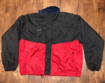 jacket black and red