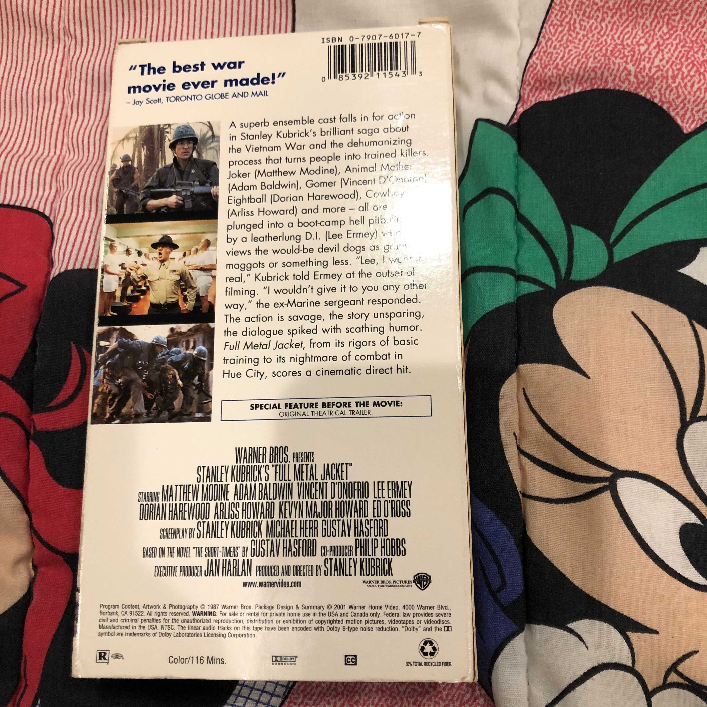 Full Metal Jacket Vhs Cassette Tape Etsy