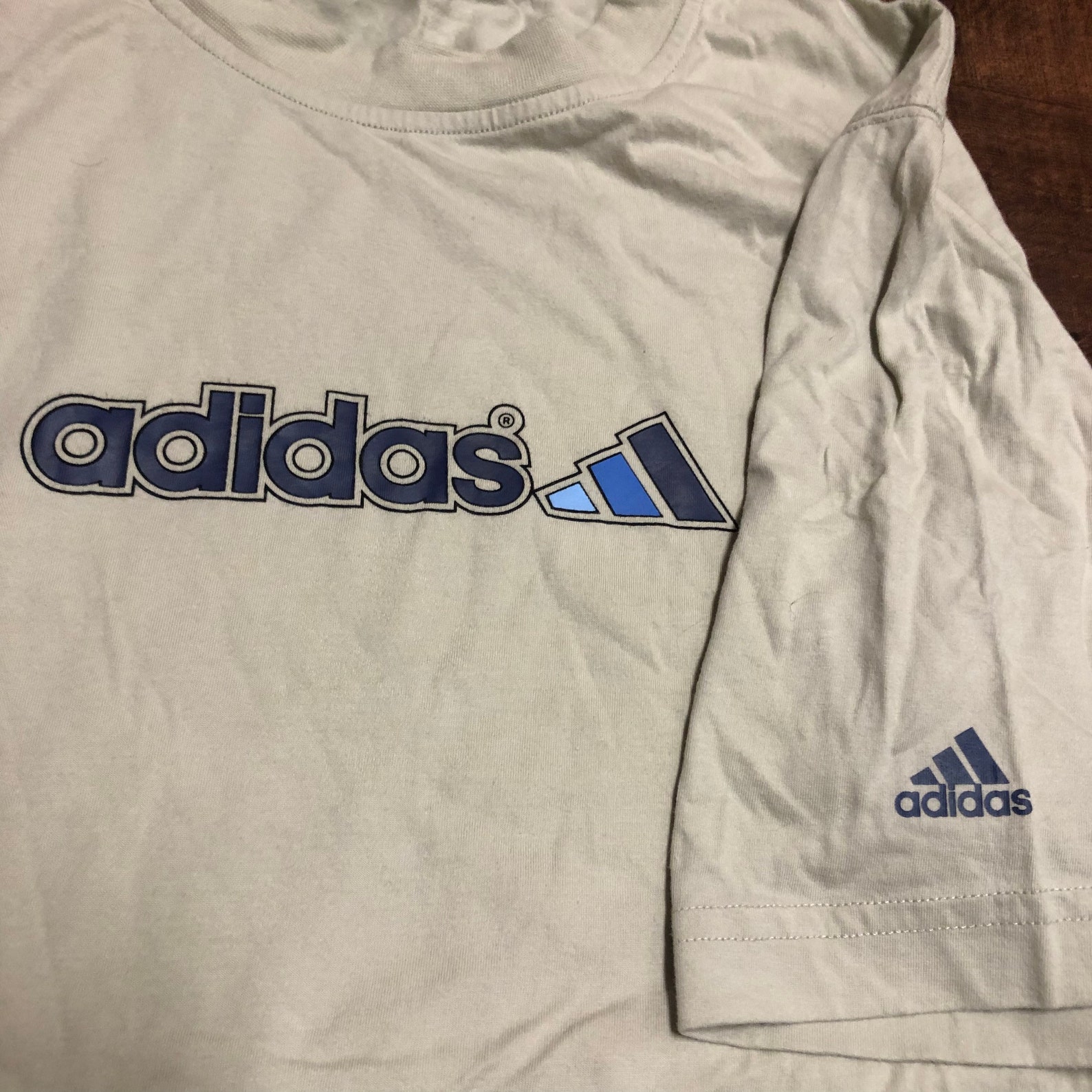 2000s brown Adidas box logo shirt | Etsy