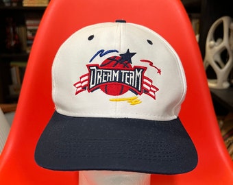 Vintage 1992 Logo 7 USA Basketball Dream Team Olympische Spelen Post Cereal Promo Snapback Hoed