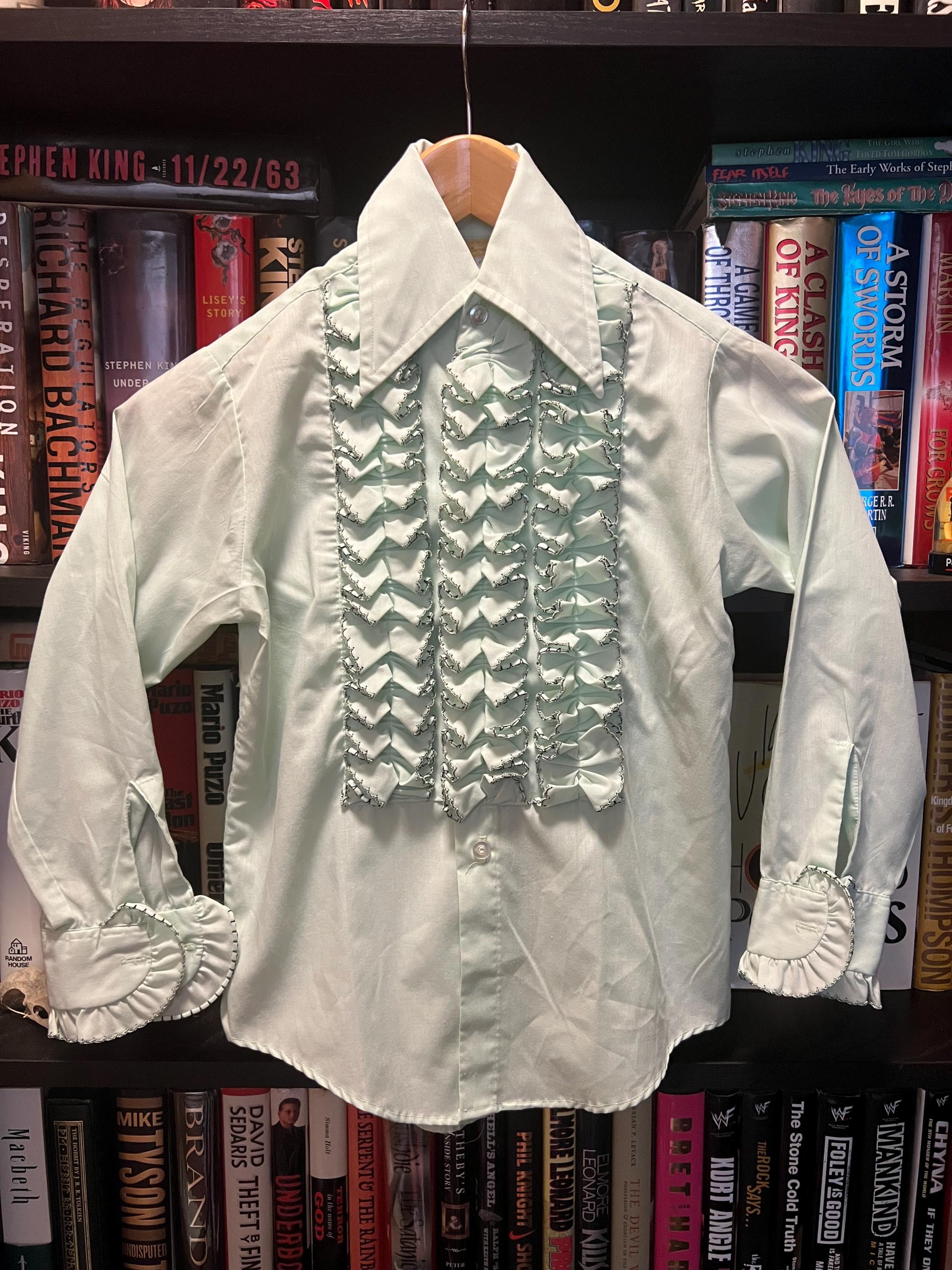 70s ruffle shirt - Etsy 日本