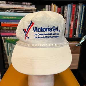 Vintage 1994 Commonwealth Games Victoria White Snapback Hat