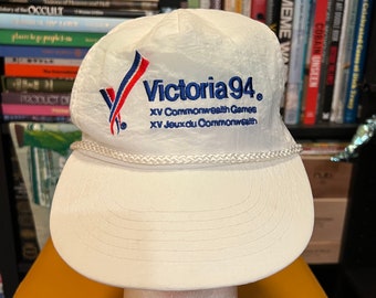 Vintage 1994 Commonwealth Games Victoria White Snapback Hat