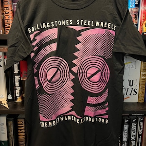 Vintage 1980s ROLLING STONES Steel Wheels 1989 North Vintage 1980s ROLLING STONES Steel Wheels 1989 North