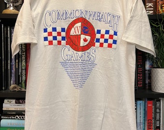 Vintage 1994 Commonwealth Games Victoria 3D Promo T-Shirt - Size Medium