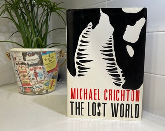 1995 The Lost World by Michael Crichton First Edition Hardcover Jurassic Park Sequel Book