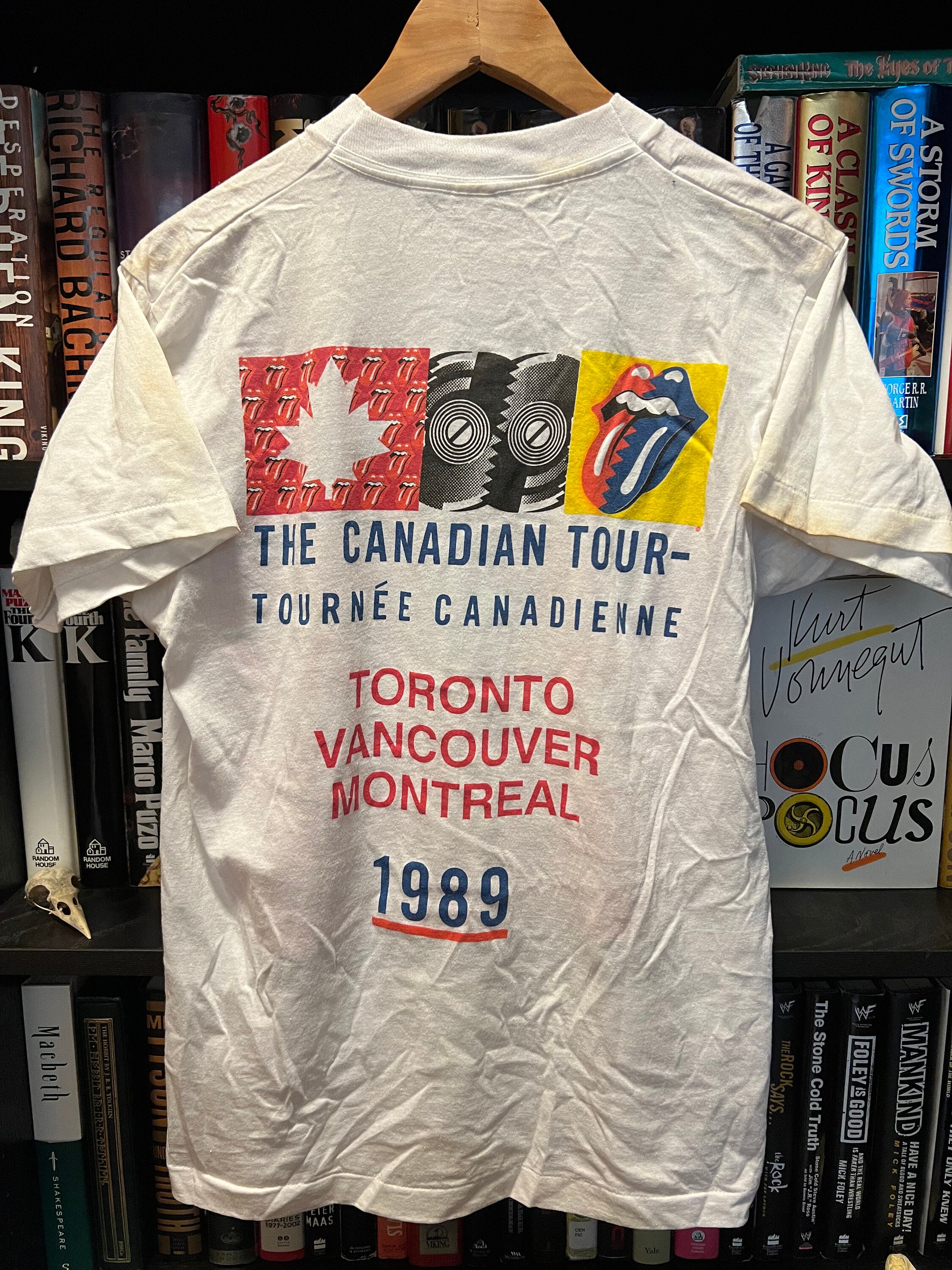 【The Rolling Stones 1989 Canadian tour】 Vintage 1989 Rolling Stones Steel Wheels the Canadian Tour